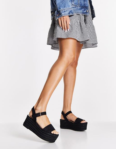Miss Selfridge Women's Black Sandal ANS992