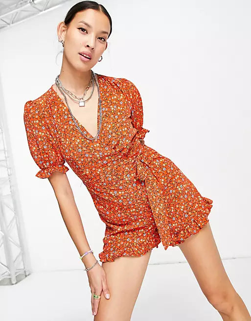 TopShop Women's Multicolor Romper ANF986