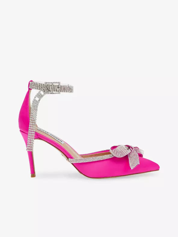 Steve Madden Lumiere Fuchisia Satin Sandal's| Steve Madden In Lebanon