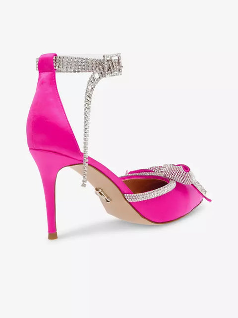 Steve Madden Lumiere Fuchisia Satin Sandal's  | Steve Madden In Lebanon