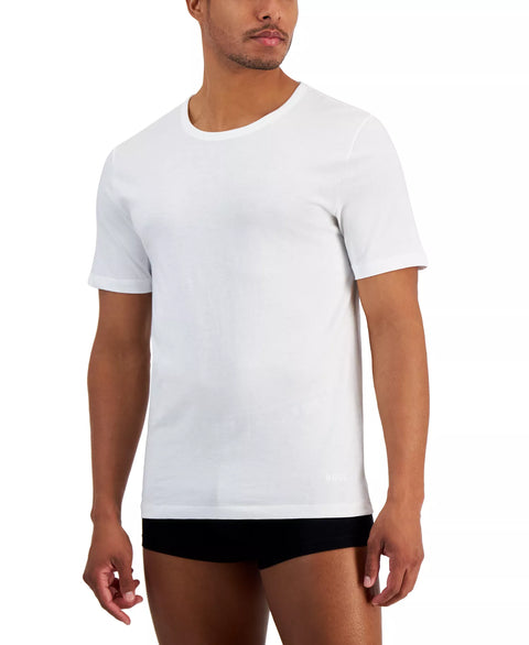 Hugo Boss Men's White 5-Pack Authentic Solid Cotton Undershirt | Hugo Boss In Lebanon