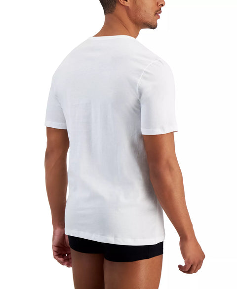 Hugo Boss Men's White 5-Pack Authentic Solid Cotton Undershirt | Hugo Boss In Lebanon