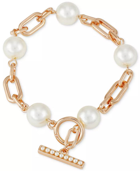 Guess Women's Rose Gold Imitation Pearl Bracelet |Guess In Lebanon