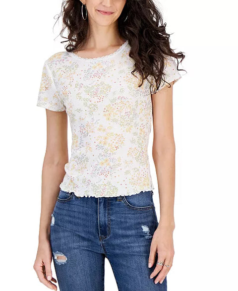 Hippie Rose Women's Floral Lace  Short-Sleeve Blouse | Hippie Rose In Lebanon