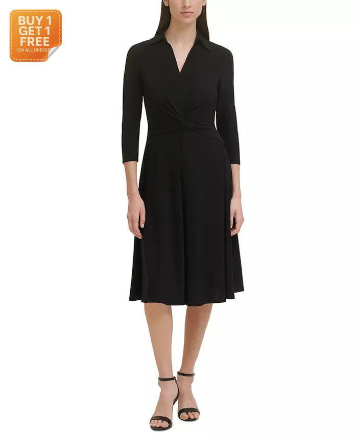 Tommy Hilfiger Women's  Black Petite Dress |Tommy Hilfiger  In Lebanon
