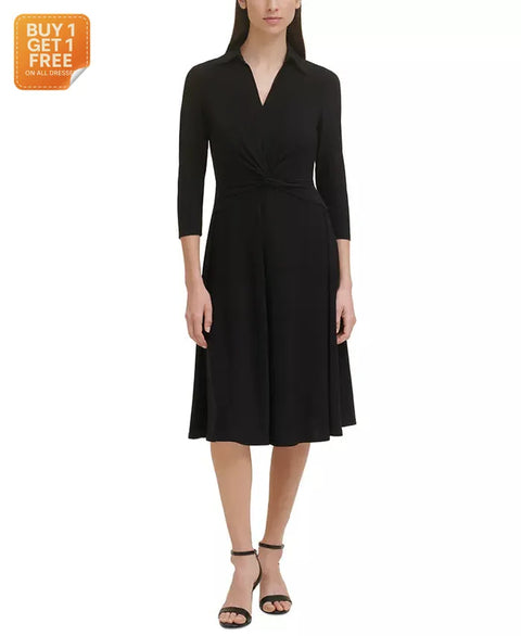 Tommy Hilfiger Women's  Black Petite Dress |Tommy Hilfiger  In Lebanon