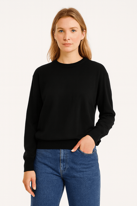 Zabaione Women's Black Blouse | Zabaione In Lebanon