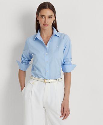 Lauren Ralph Lauren Women's Blue Long Sleeve Shirt | Lauren Ralph Lauren In Lebanon