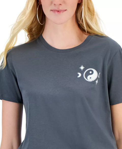 Rebellions Women's Dark Grey Short-Sleeve Graphic T-Shirt | Rebellions  In Lebanon