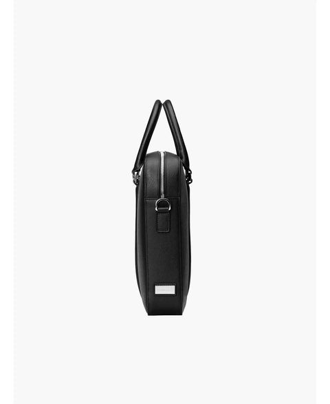 Maverick & Co Men's Black Manhattan Leather Laptop Bag | Maverick & Co  in Lebanon