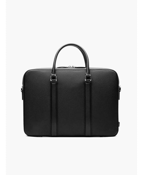 Maverick & Co Men's Black Manhattan Leather Laptop Bag | Maverick & Co  in Lebanon