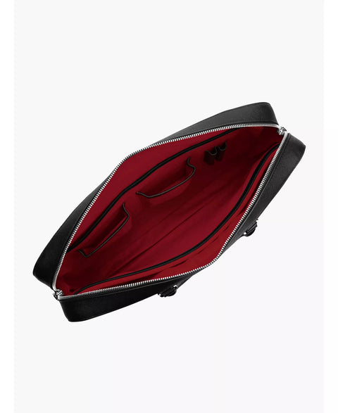 Maverick & Co Men's Black Manhattan Leather Laptop Bag | Maverick & Co  in Lebanon