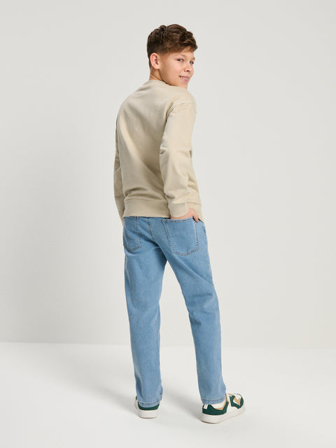 Sinsay Boy's Blue Straight Leg Cuffs Jeans|Sinsay In Lebanon