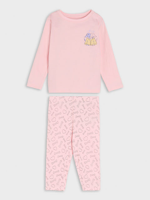 Sinsay Baby Girl's Light Pink Two-Piece Printed Pajamas | Sinsay In Lebanon