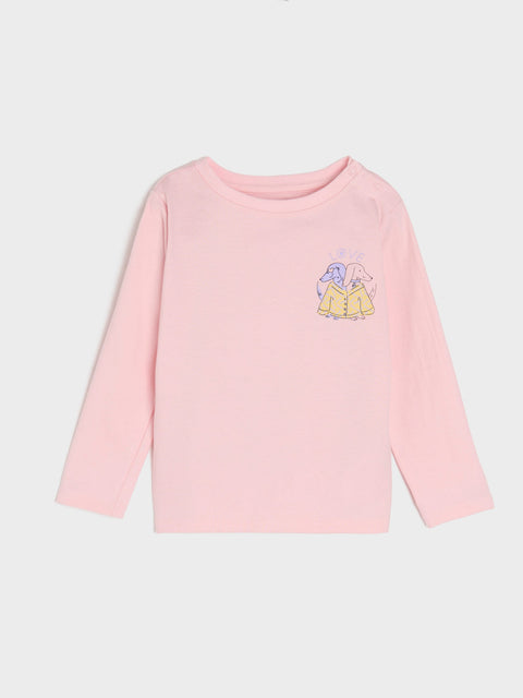 Sinsay Baby Girl's Light Pink Two-Piece Printed Pajamas | Sinsay In Lebanon