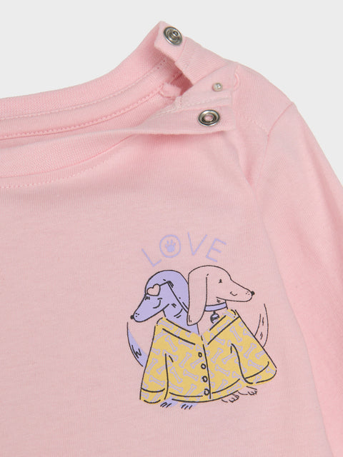 Sinsay Baby Girl's Light Pink Two-Piece Printed Pajamas | Sinsay In Lebanon