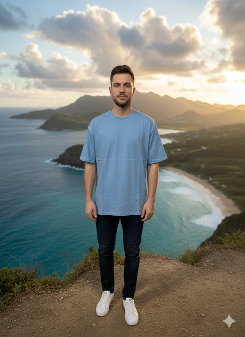 Jack & Jones  Men's Dusty Blue T-Shirt | Jack & Jones In Lebanon
