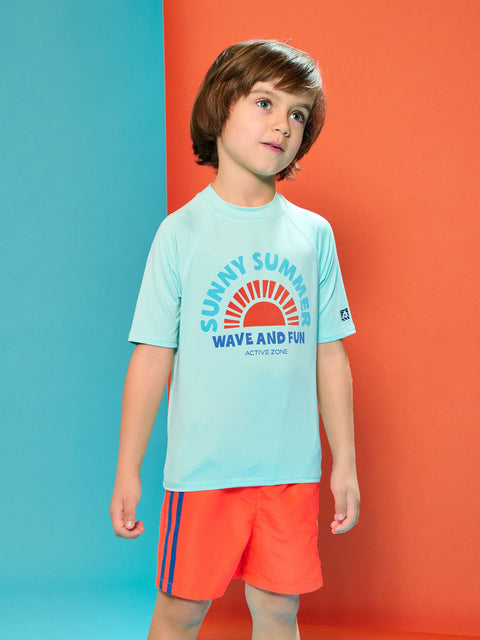 Sinsay Boys’  Turquoise Sunny Summer Swim T-Shirt | Sinsay in Lebanon