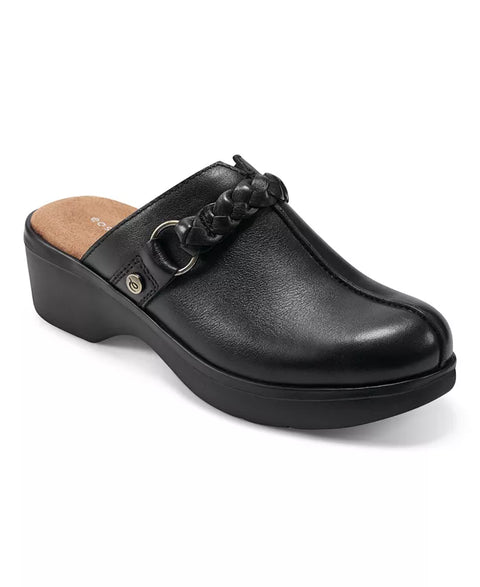 Easy Spirit Women's Black Penelope Braided Close Toe Slippers | Easy Spirit In Lebanon