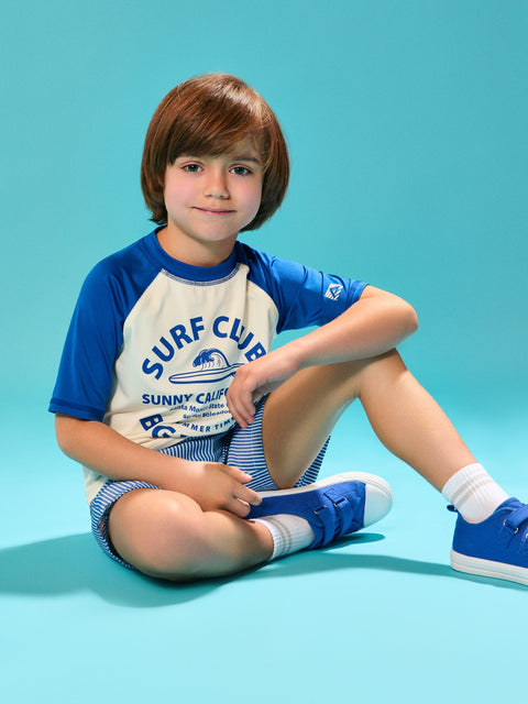 Sinsay Boy's White & Blue UPF 40+ Active Beach T-Shirt|Sinsay In Lebanon