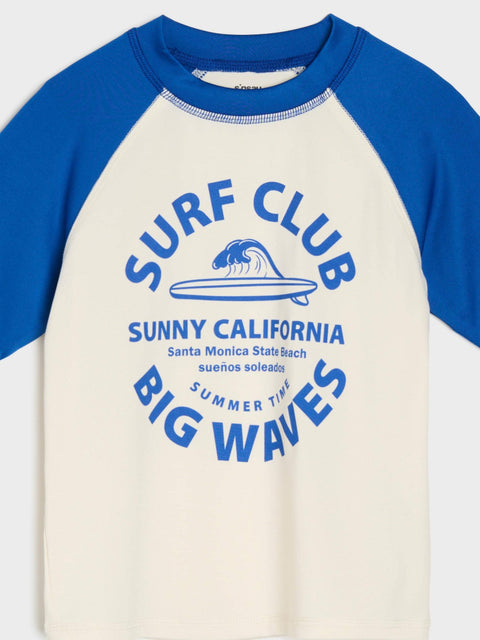 Sinsay Boy's White & Blue UPF 40+ Active Beach T-Shirt|Sinsay In Lebanon