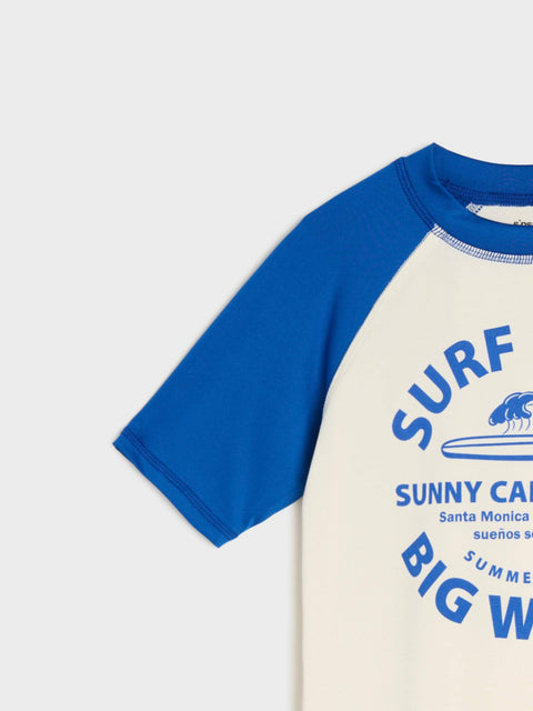 Sinsay Boy's White & Blue UPF 40+ Active Beach T-Shirt|Sinsay In Lebanon