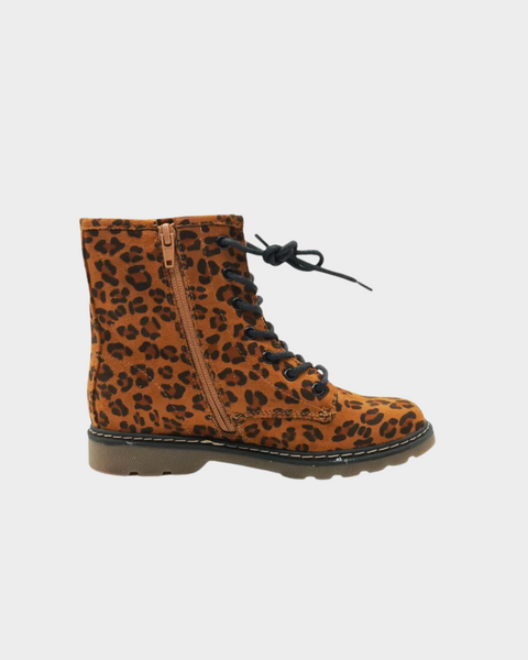 Graceland Girl's Brown Leopard Print Boots 501137