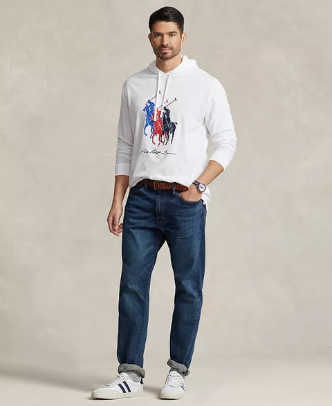 Polo Ralph Lauren Men's White Big & Tall Big Pony Jersey Hooded Blouse |Polo Ralph Lauren In Lebanon
