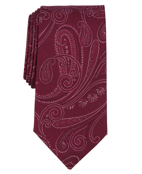 Michael Kors Men's Burgundy Cove Paisley Tie | Michael Kors In Lebanon