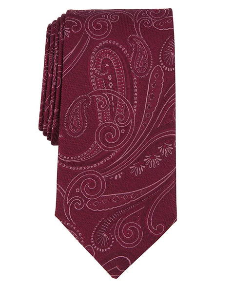 Michael Kors Men's Burgundy Cove Paisley Tie | Michael Kors In Lebanon