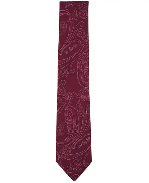 Michael Kors Men's Burgundy Cove Paisley Tie | Michael Kors In Lebanon