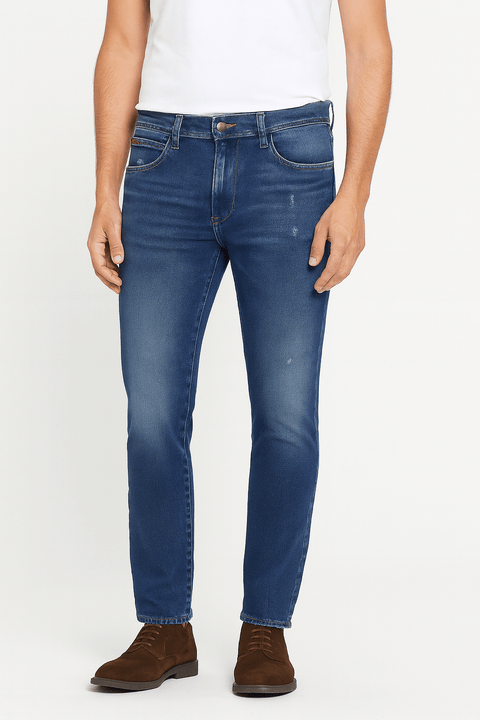 Wrangler Men's Dark Blue Be Cool Texas Authentic Straight Jeans | Wrangler In Lebanon