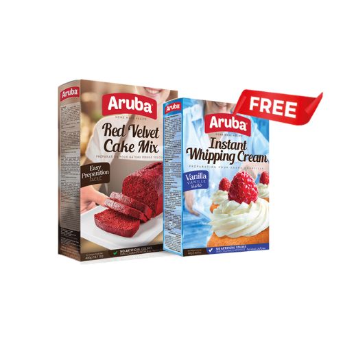 Aruba Red Velvet 400g + Free Whipping Cream Vanilla 80g – Superdokan