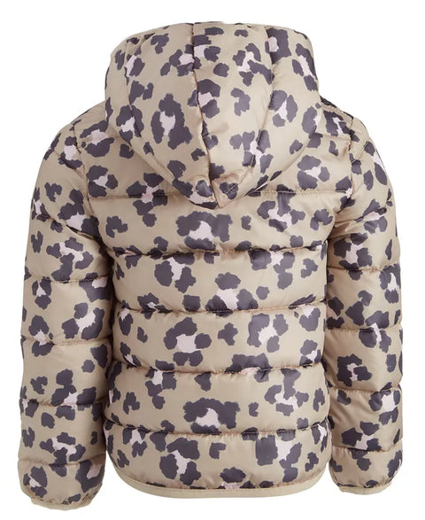 Epic Threads Girl's Quilted Leopard-Print Packable Hooded Puffer Jacket |Epic Threads In Lebanon