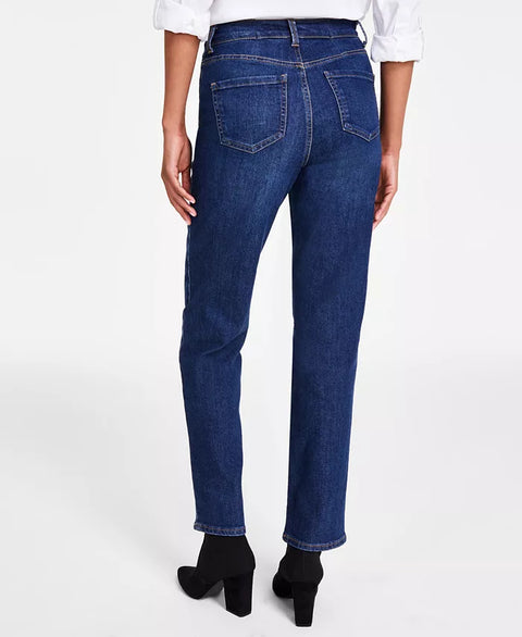 Gloria Vanderbilt Women's Navy Petite Amanda High Rise Straight-Leg Jeans|Gloria Vanderbilt In Lebanon