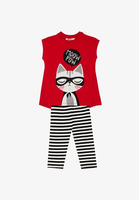 Mushi Girl's Red 2pc Pajama Set |Mushi  in Lebanon