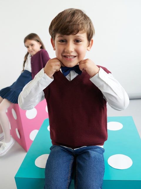 Sinsay Boy's Burgundy Sleeveless Sweatshirt | Sinsay In Lebanon