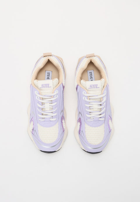 Steve Madden Girl's White & Lavender Jspeedster Sneakers | Steve Madden In Lebanon