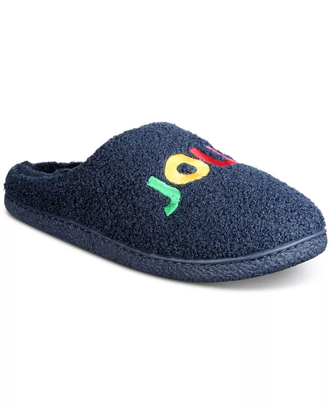 Family Pajamas Men's Navy Jolly Closed-Toe Slippers |Family Pajama In Lebanon