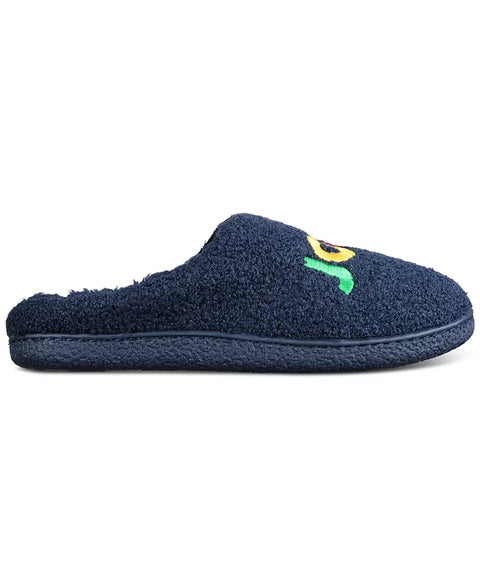 Family Pajamas Men's Navy Jolly Closed-Toe Slippers |Family Pajama In Lebanon