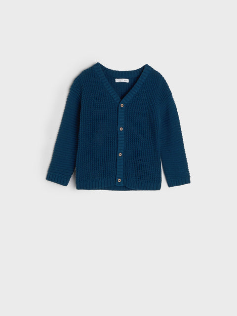 Sinsay Baby Boy's Navy V-Neck Sweater | Sinsay In Lebanon