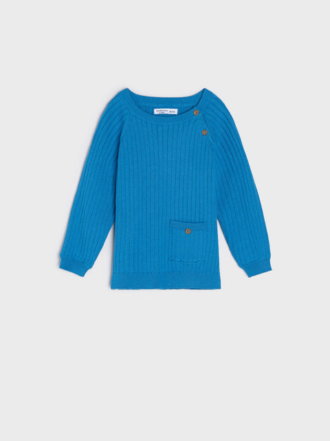Sinsay Baby Boy's Blue Rib Knit Sweater | Sinsay In Lebanon