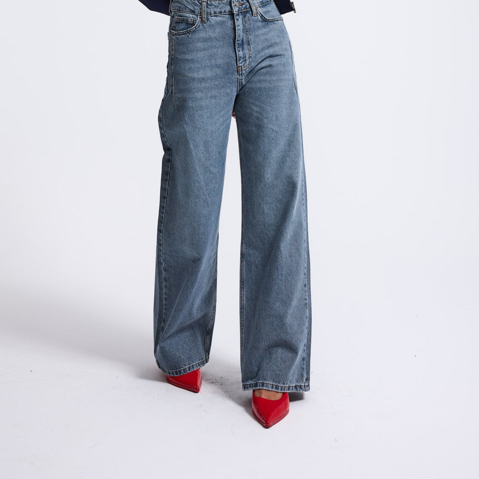 It's Basic Women Color 2W6-125 Wide Leg Jeans 2499