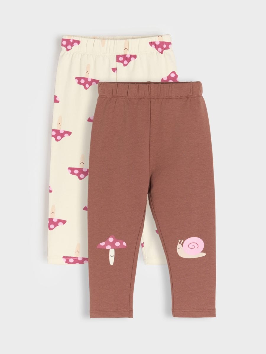 Sinsay Baby Girl's Multicolor Set Of 2 Mushroom Prints Leggings | Sinsay In Lebanon