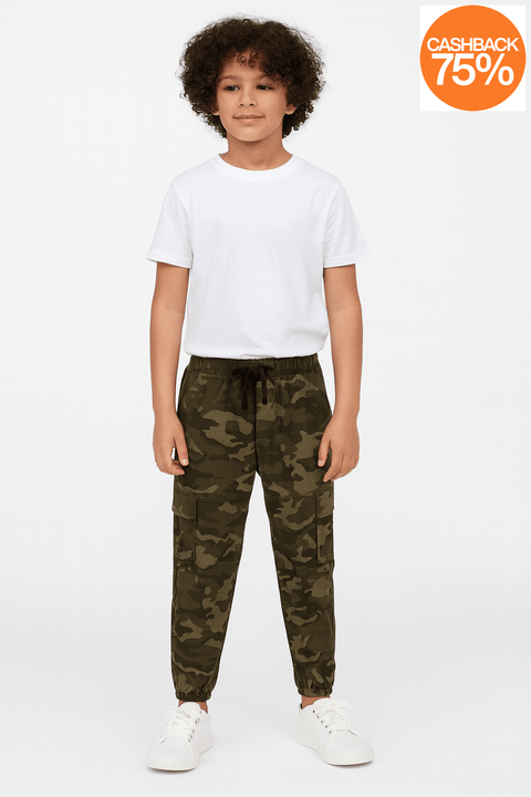 Univibe Boy's Camouflage Jogger Pant ABFK434