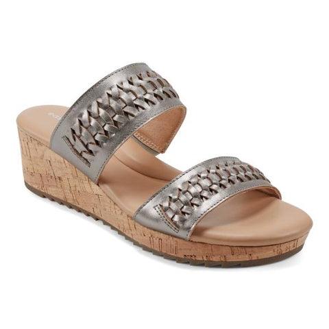 Lillia Womens Wedges Open Toe Slide Sandals