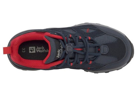 Jack Wolfskin Girl's Navy & Red Texapore Low K Sneakers |Jack Wolfskin in Lebanon