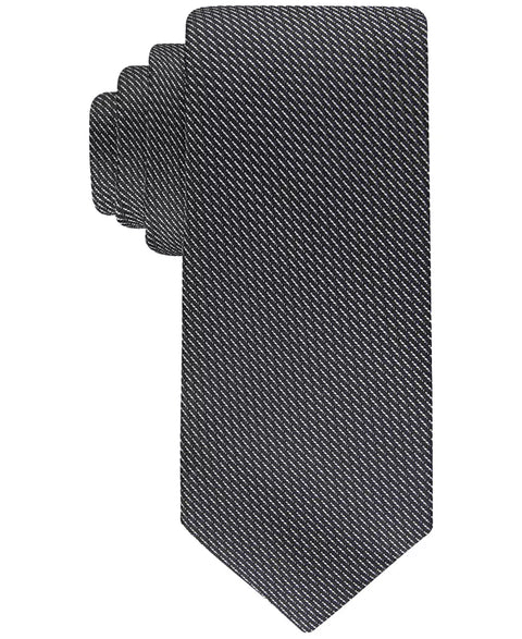 Calvin Klein Men's Black Textured Micro-Geo Tie | Calvin KleinIn Lebanon