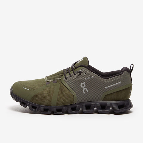 On Cloud Men's Olive Green & Black Cloud 5 Waterproof Sneakers |On Cloud In Lebanon