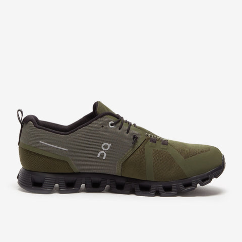 On Cloud Men's Olive Green & Black Cloud 5 Waterproof Sneakers |On Cloud In Lebanon